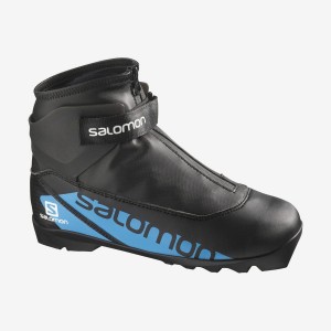 Kids' Salomon R/COMBI JUNIOR PROLINK Ski Boots Black / Blue | IN3605GSO