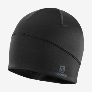 Men's Salomon ACTIVE Hats Black | IN2617GSO