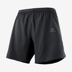 Men's Salomon CROSS 7'' NO LINER Shorts Black | IN2453ILH