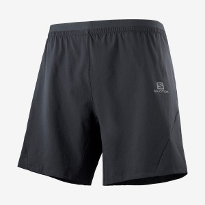 Men's Salomon CROSS 7'' Shorts Black | IN2462HAP