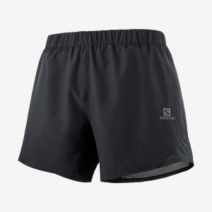 Men's Salomon CROSS REBEL 5'' Shorts Black | IN2447WNB