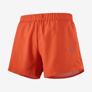 Men's Salomon CROSS REBEL 5'' Shorts Orange | IN2446QMA