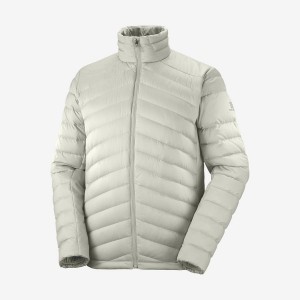 Men's Salomon ESSENTIAL XWARM DOWN INSULATED Jackets Grey | IN2318CTV