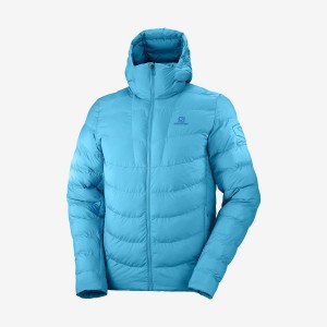 Men's Salomon ESSENTIAL XWARM INSULATED Jackets Blue | IN2311GSO