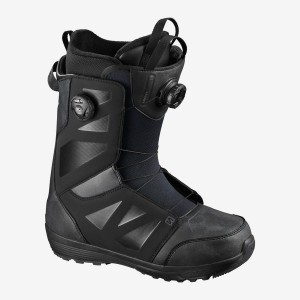 Men's Salomon LAUNCH BOA SJ BOA Ski Boots Black | IN2756NWY