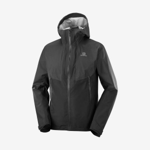 Men's Salomon OUTLINE GORE-TEX HYBRID Jackets Black | IN2337FDN