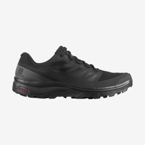 Men's Salomon OUTLINE GORE-TEX Hiking Shoes Black / Black | IN2026FDN