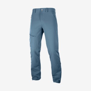 Men's Salomon OUTPEAK WARM Pants Blue | IN2442VRW