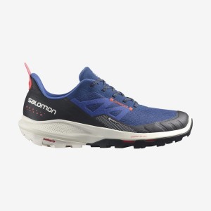 Men's Salomon OUTPULSE GORE-TEX Hiking Shoes Navy | IN2045UZG