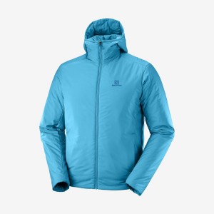 Men's Salomon OUTRACK INSULATED Jackets Blue | IN2305OKI