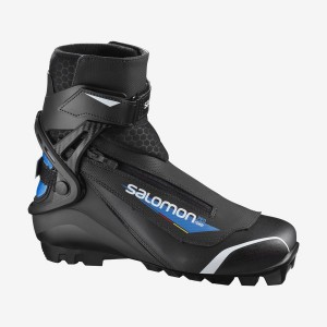 Men's Salomon PRO COMBI PILOT Ski Boots Black / Blue | IN2769AHK