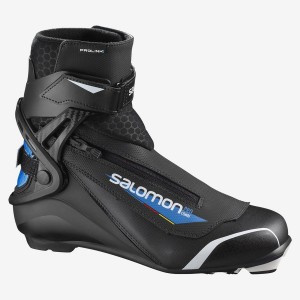 Men's Salomon PRO COMBI PROLINK Ski Boots Black / Blue | IN2770SGL