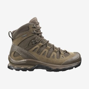 Men's Salomon QUEST 4D GORE-TEX FORCES 2 EN Boots Brown | IN2259ILH