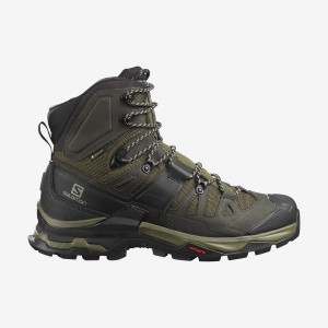 Men's Salomon QUEST 4 GORE-TEX Hiking Shoes Olive | IN2062VRW