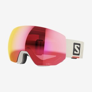 Men's Salomon RADIUM PRO SIGMA Goggles Beige | IN2734WNB