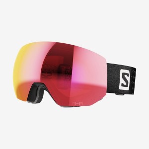 Men's Salomon RADIUM PRO SIGMA Goggles Black / White | IN2731NWY