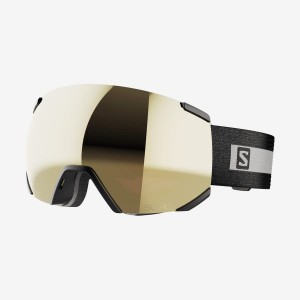 Men's Salomon RADIUM SIGMA Goggles Black | IN2712UZG