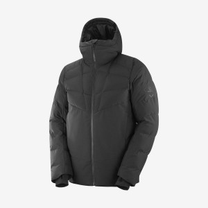 Men's Salomon SNOWSHELTER INSULATED Jackets Black | IN2324WNB