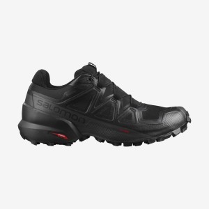 Men's Salomon SPEEDCROSS 5 GORE-TEX Trail Running Shoes Black | IN2115YXF