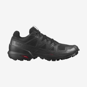 Men's Salomon SPEEDCROSS 5 Trail Running Shoes Black / Black | IN2109MQZ