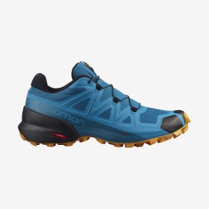 Men's Salomon SPEEDCROSS 5 Trail Running Shoes Blue | IN2111WNB