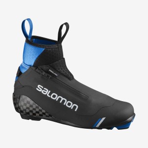 Men's Salomon S/RACE CLASSIC PROLINK Ski Boots Black / Blue | IN2739GSO