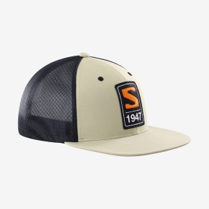 Men's Salomon TRUCKER Hats Beige | IN2652NWY