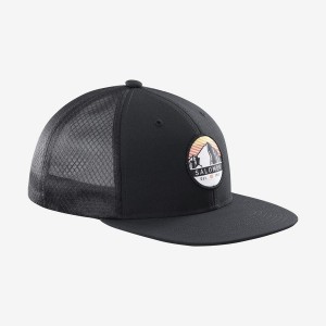 Men's Salomon TRUCKER Hats Black / Black | IN2651BEX