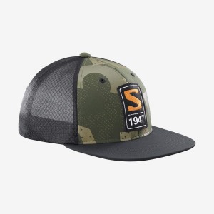 Men's Salomon TRUCKER Hats Green | IN2653MQZ