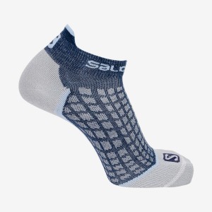 Men's Salomon ULTRA LOW Socks Grey | IN2681QMA