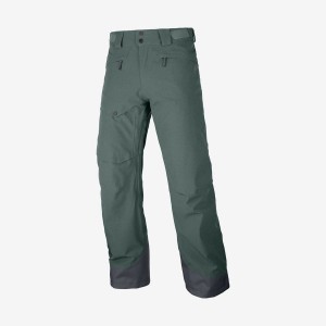 Men's Salomon UNTRACKED Ski Pants Olive | IN2494VRW