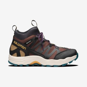 Men's Salomon XA PRO 1 MID GORE-TEX Sneakers Chocolate / Black | IN2224NWY