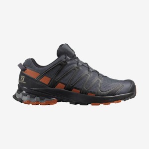 Men's Salomon XA PRO 3D V8 GORE-TEX WIDE Trail Running Shoes Black | IN2088TCE