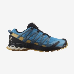 Men's Salomon XA PRO 3D v8 Trail Running Shoes Blue | IN2098GSO