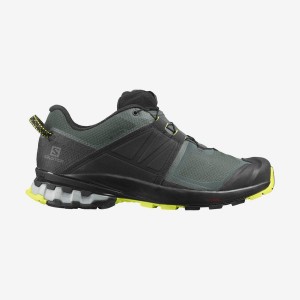 Men's Salomon XA WILD GORE-TEX Trail Running Shoes Black / Olive | IN2124FDN