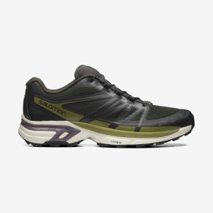 Men's Salomon XT-WINGS 2 Sneakers Black / Olive | IN2208QMA