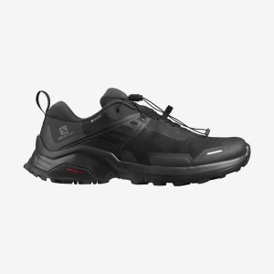 Men's Salomon X RAISE GORE-TEX Hiking Shoes Black / Black | IN2024SGL