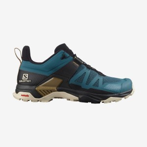 Men's Salomon X ULTRA 4 Hiking Shoes Aqua | IN2068AHK