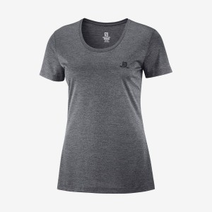 Women's Salomon AGILE T Shirts Grey | IN3068NWY