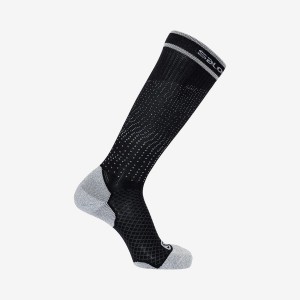 Women's Salomon COOLPRESSION Socks Black | IN3485MQZ