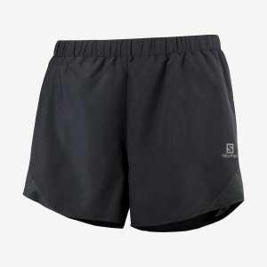 Women's Salomon CROSS REBEL 4'' Shorts Black | IN3271ZUT