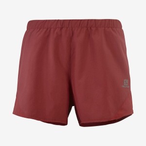 Women's Salomon CROSS REBEL 4'' Shorts Red | IN3273CTV