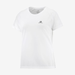 Women's Salomon CROSS REBEL T Shirts White | IN3052HAP