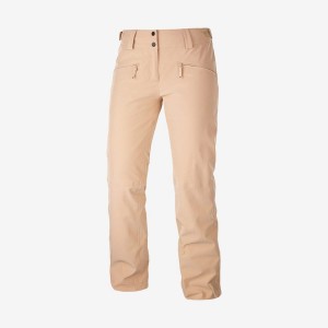 Women's Salomon EDGE Ski Pants Pink | IN3300CTV