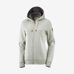 Women's Salomon ESSENTIAL WARM SALOMON Hoodie Beige | IN3109FDN