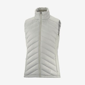 Women's Salomon ESSENTIAL XWARM DOWN INSULATED Jackets Silver | IN3172NWY