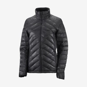 Women's Salomon ESSENTIAL XWARM DOWN INSULATED Jackets Black / Black | IN3175WNB