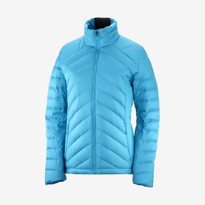 Women's Salomon ESSENTIAL XWARM DOWN INSULATED Jackets Blue | IN3176EBC