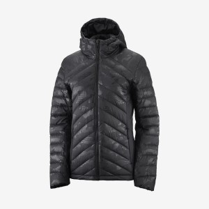 Women's Salomon ESSENTIAL XWARM DOWN INSULATED Jackets Black / Black | IN3179YXF