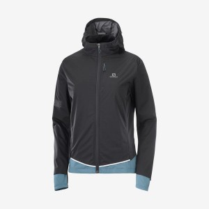 Women's Salomon LIGHT SHELL Jackets Black | IN3193LIS